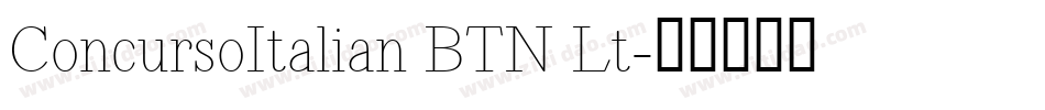 ConcursoItalian BTN Lt字体转换